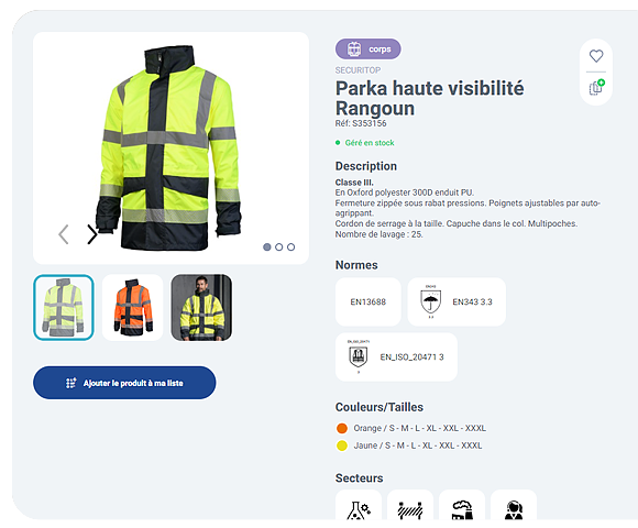 fiche produit